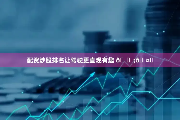 配资炒股排名让驾驶更直观有趣 💡🤖